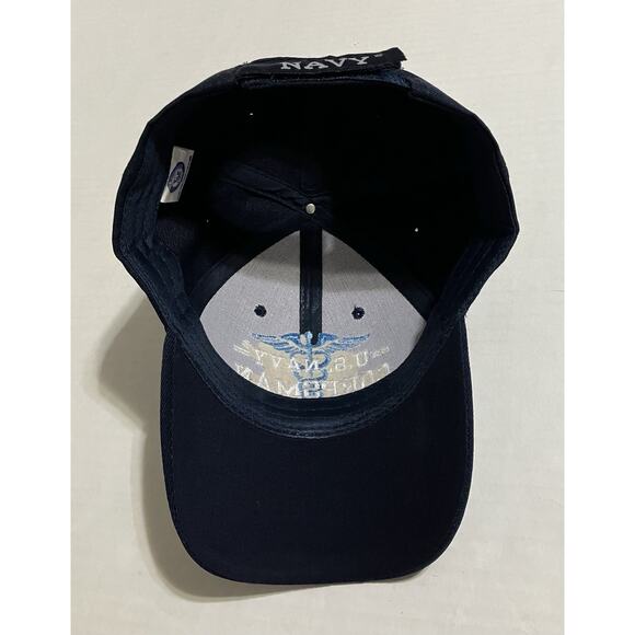 U.S. Navy Corpsman Acrylic Baseball Hat Officially Licensed Strapback Cap Blue - Picture 4 of 7
